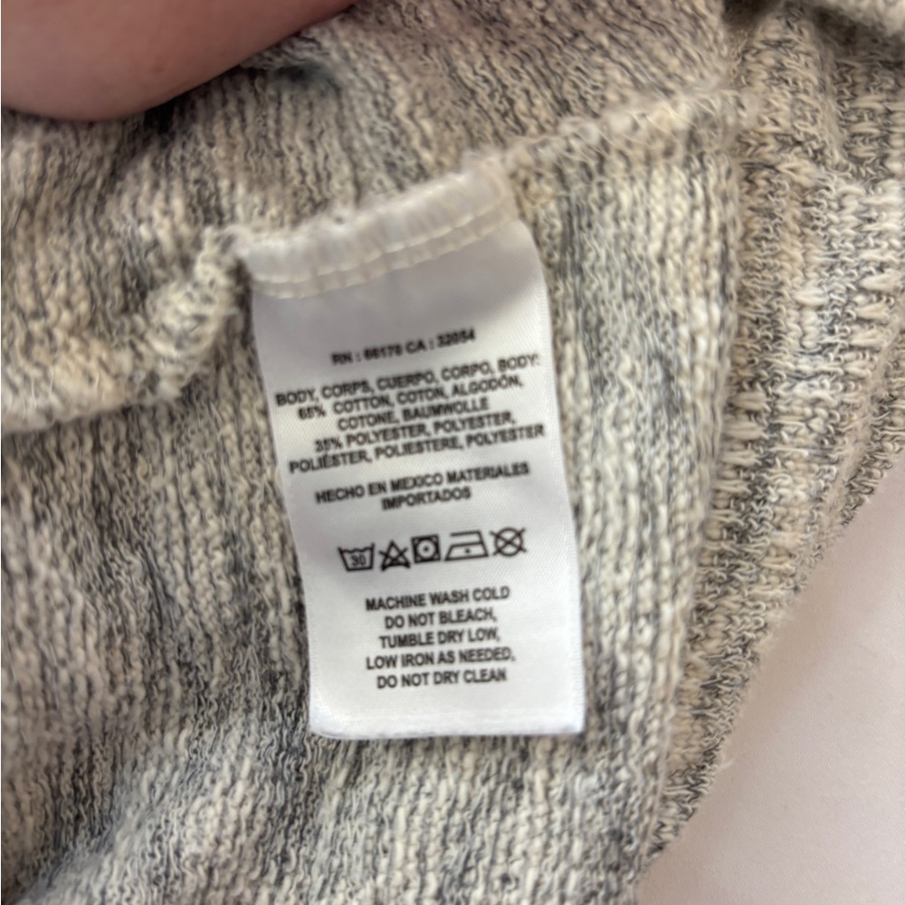 Anthropologie T.La Gray Knee Length Sweater Dress Women’s Size Small Front Tie - Picture 9 of 12